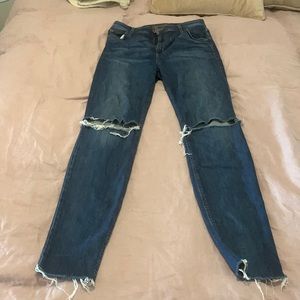3/$15 Joe’s Jeans indigo distressed skinny jeans